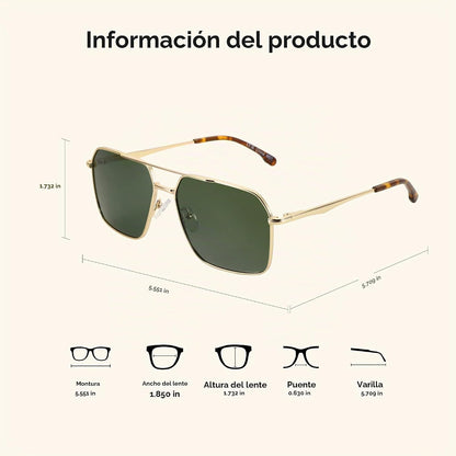 ZENOTTIC Gafas de sol polarizadas de aviador para hombre: protecció...