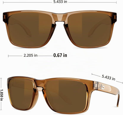 BNUS Corning Gafas de sol con lentes de vidrio para hombres y mujer...