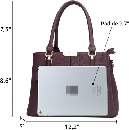 KKXIU Monederos y bolsos para mujer, Bolso tipo cartera con asa sup...