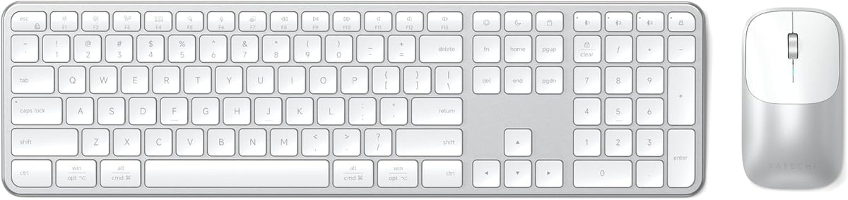 Satechi Slim CEX3 Combo de teclado y mouse inalámbricos, Bluetooth,...