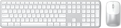 Satechi Slim CEX3 Combo de teclado y mouse inalámbricos, Bluetooth,...