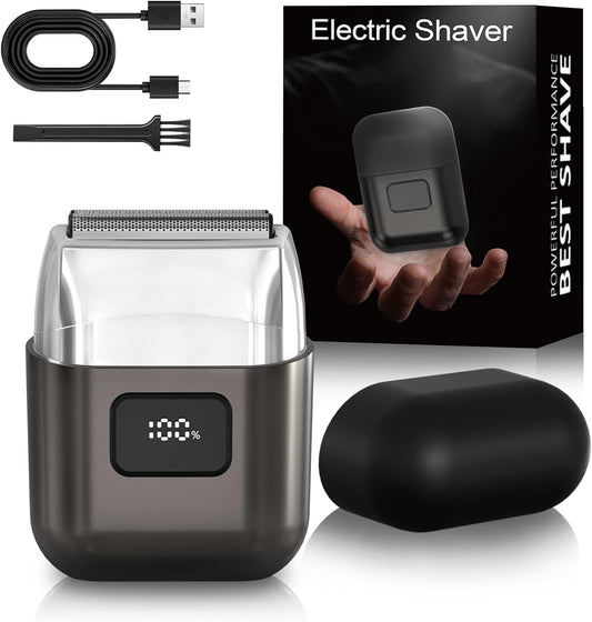 YOXSPD Afeitadora eléctrica de lámina para hombres, mini maquinilla...