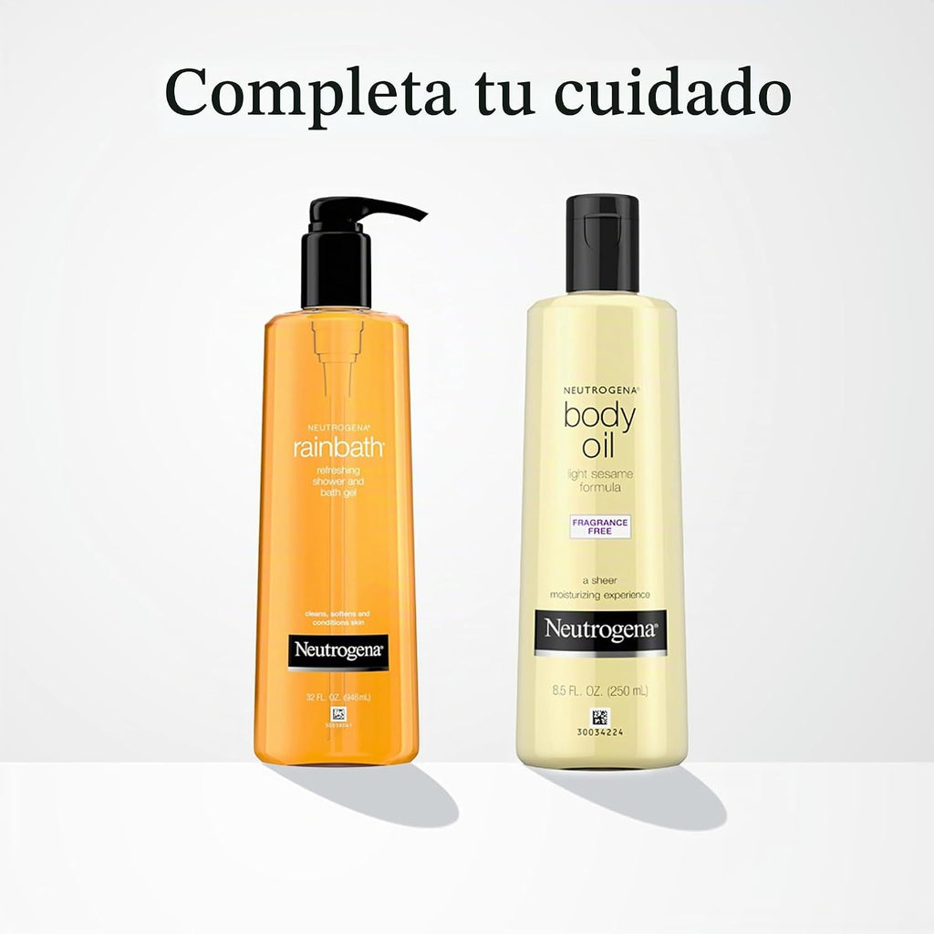 Gel de ducha y baño refrescante de Neutrogena, tamaño de viaje, 1 o...