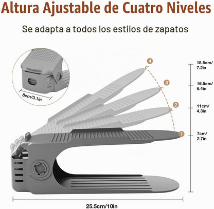 Neprock Organizador de ranuras para zapatos, organizador de almacen...