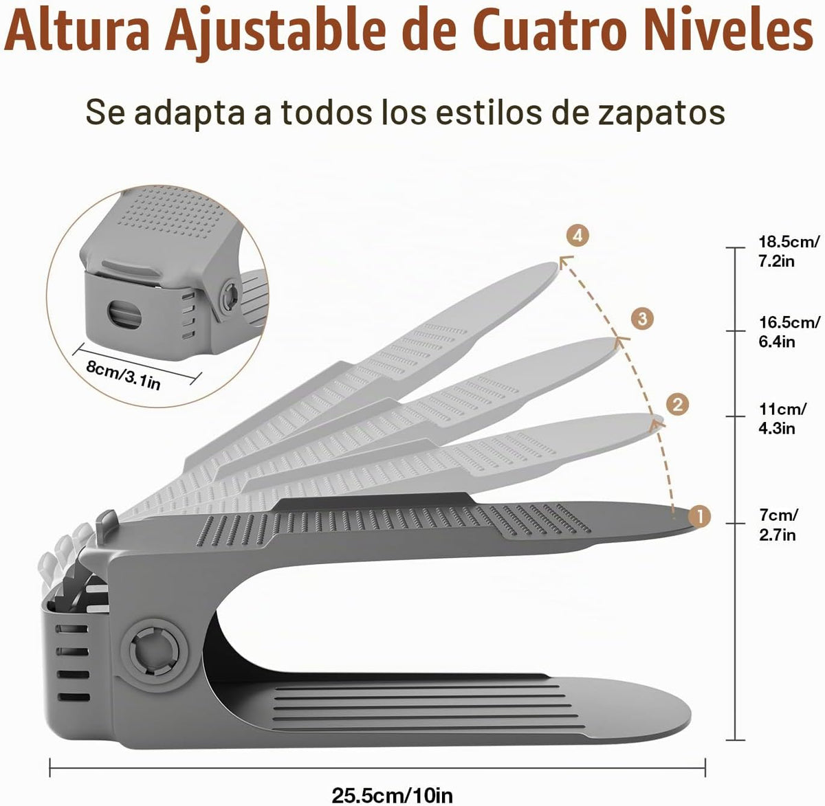 Neprock Organizador de Zapatos para Clóset, Organizador de Almacena...