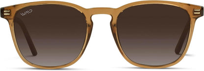 WMP Eyewear - Gafas de sol polarizadas modernas y redondas para hom...