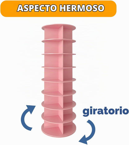 SpaceAid torre giratoria de zapatero de 8 niveles, exhibidor de zap...
