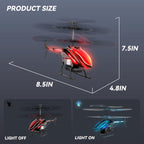BUSSGO Helicóptero RC, helicóptero de control remoto para niños con...