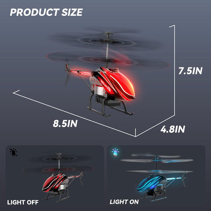 BUSSGO Helicóptero RC, helicóptero de control remoto para niños con...