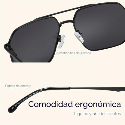 ZENOTTIC Gafas de sol polarizadas de aviador para hombre: protecció...