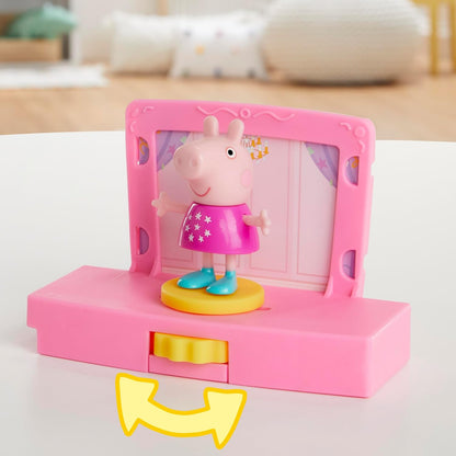 Peppa Pig Set de juego de fiesta de baile de Peppa con casa, 2 figu...