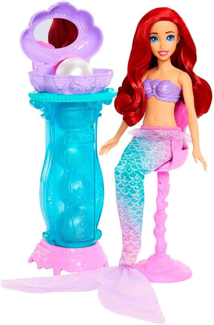 Mattel Disney Princesa Ariel Sirena Muñeca de moda y tocador sorpre...