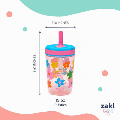 Zak Designs Vasos Kelso a prueba de fugas de 15 onzas que beneficia...