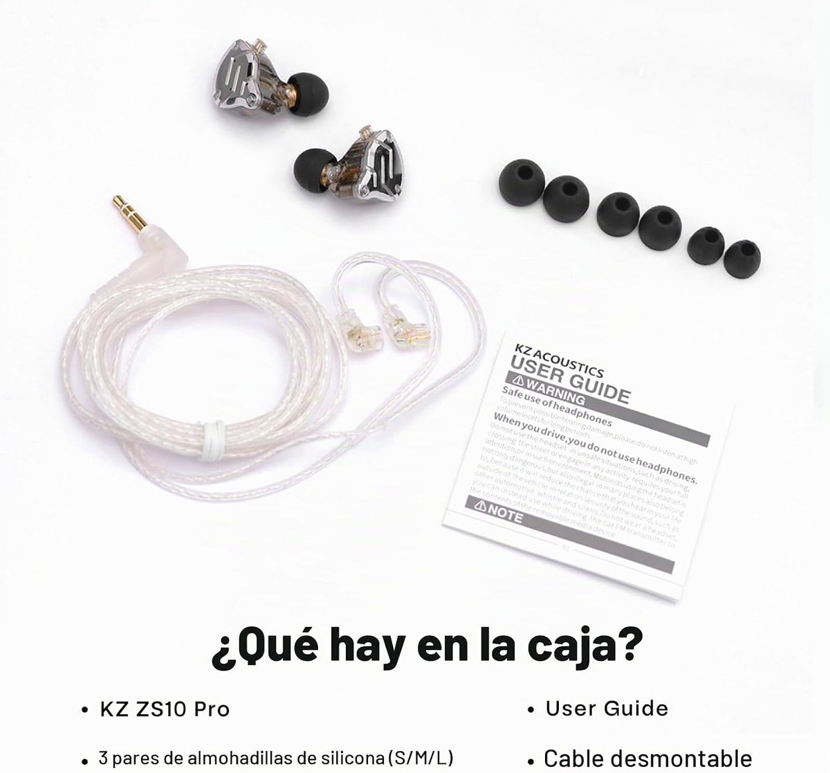 Linsoul KZ ZS10 Pro, auriculares intraaurales HiFi con 5 controlado...