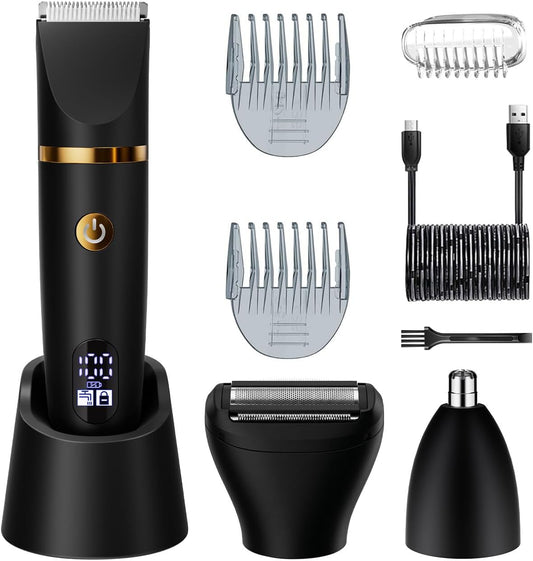 Zivelier Afeitadora de bolas para hombres, recortadora de pelo corp...