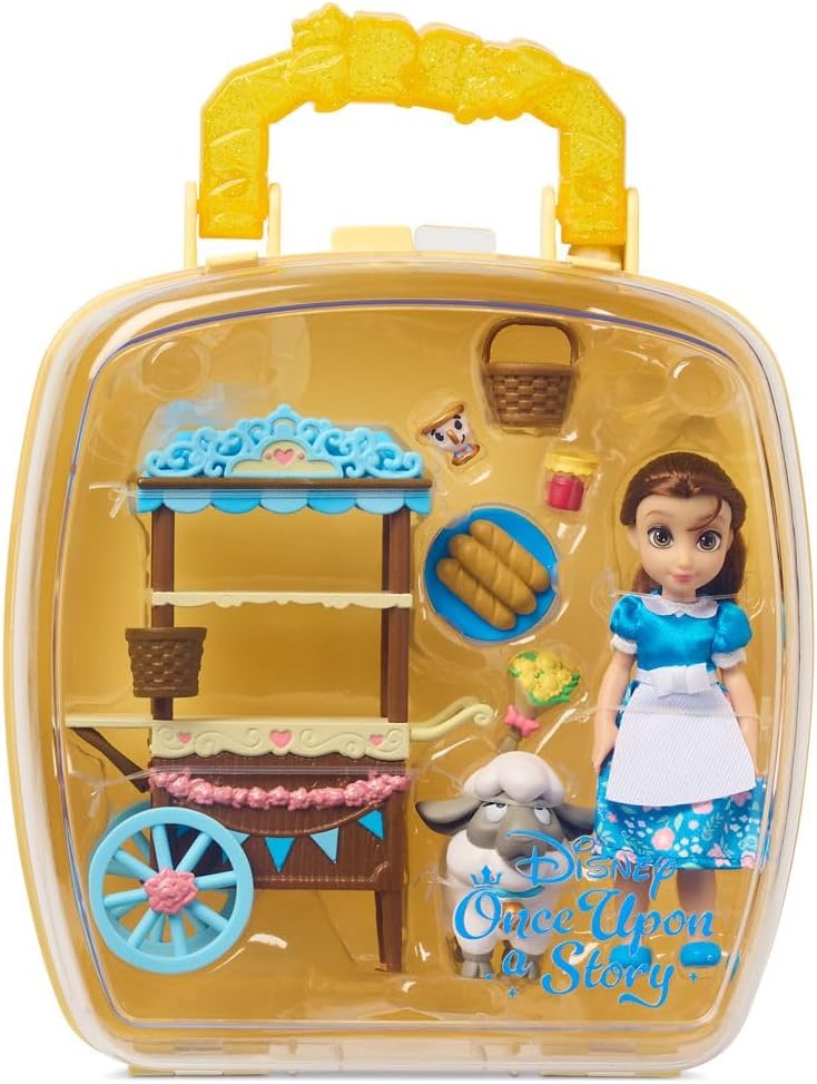 Disney Store Juego oficial de muñecas Princess Belle Once Upon a St...