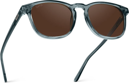 WMP Eyewear - Gafas de sol polarizadas modernas y redondas para hom...
