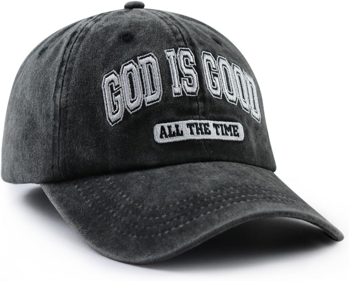 VIPCapz Gorra de béisbol con texto en inglés "God is Good All T...