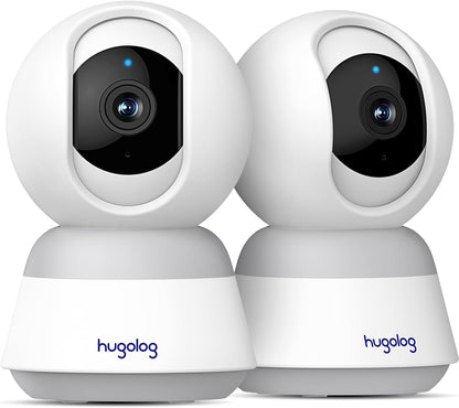 Hugolog Cámara de seguridad interior de 4K 8MP con panorámica\/incl...