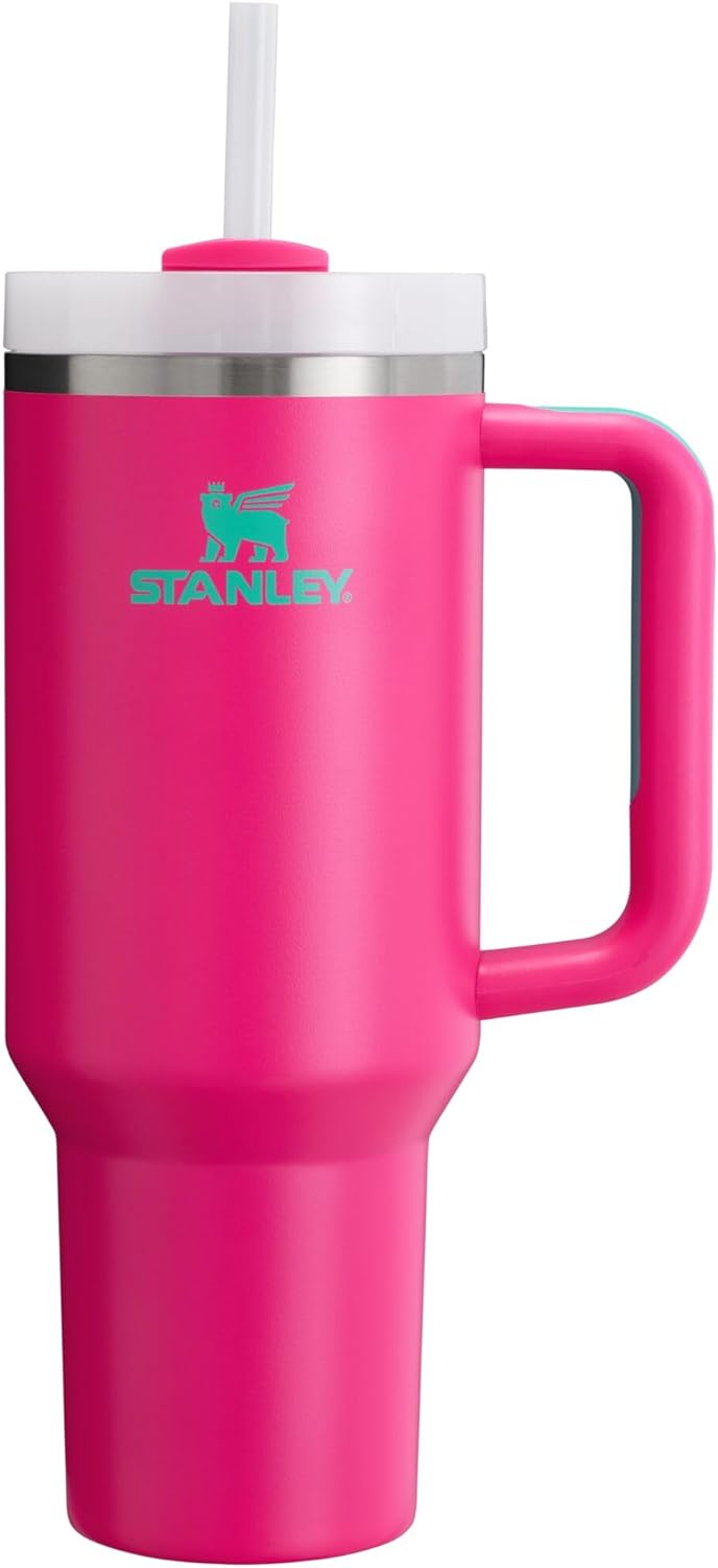 STANLEY Quencher H2.0 Flow State - Vaso de 40 onzas, color rosa pas...