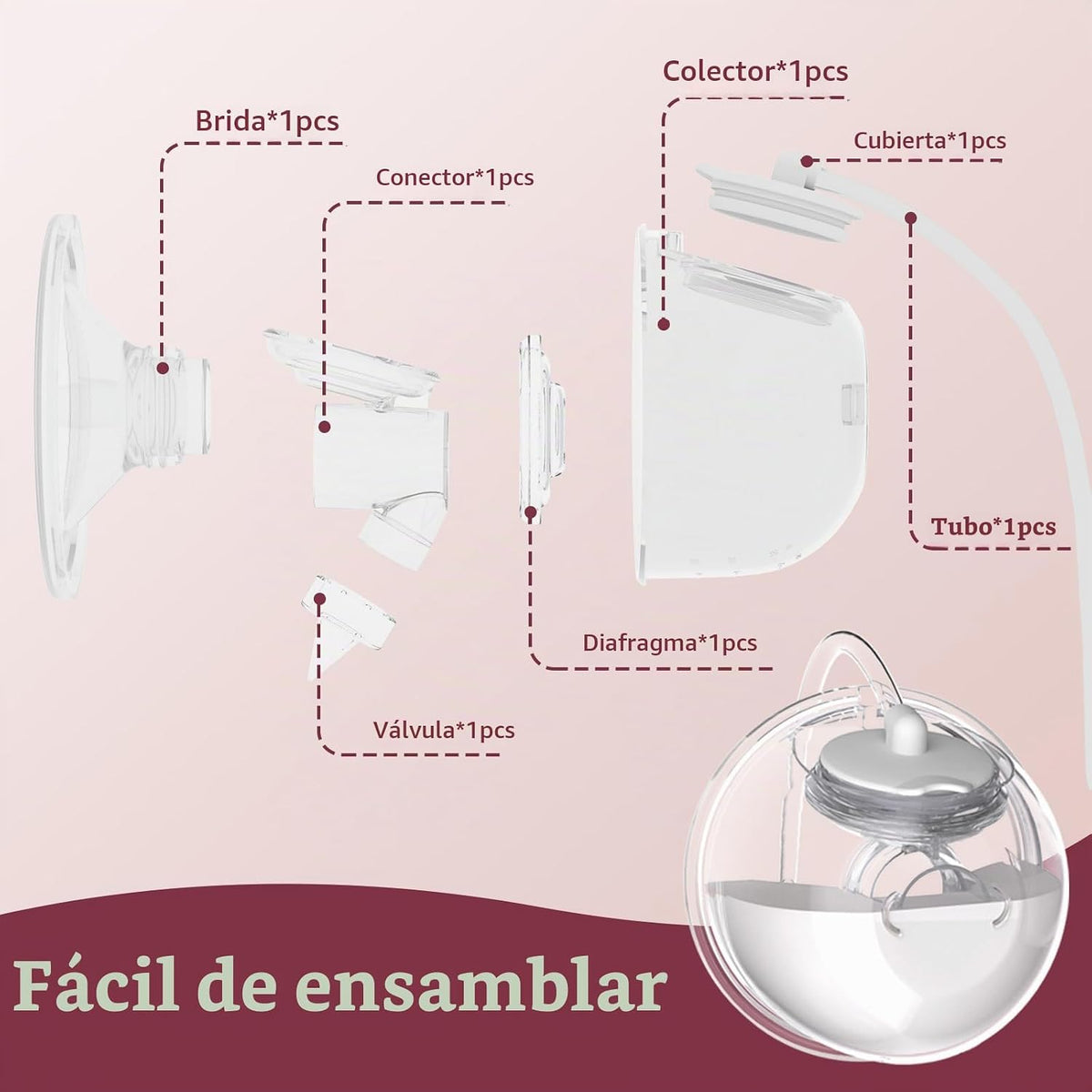 1 paquete de 0.945 in CaraCups Wearable Milk Collection, tazas de c...