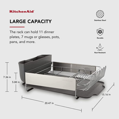 KitchenAid Escurridor de gran capacidad, tamaño completo, autodrena...