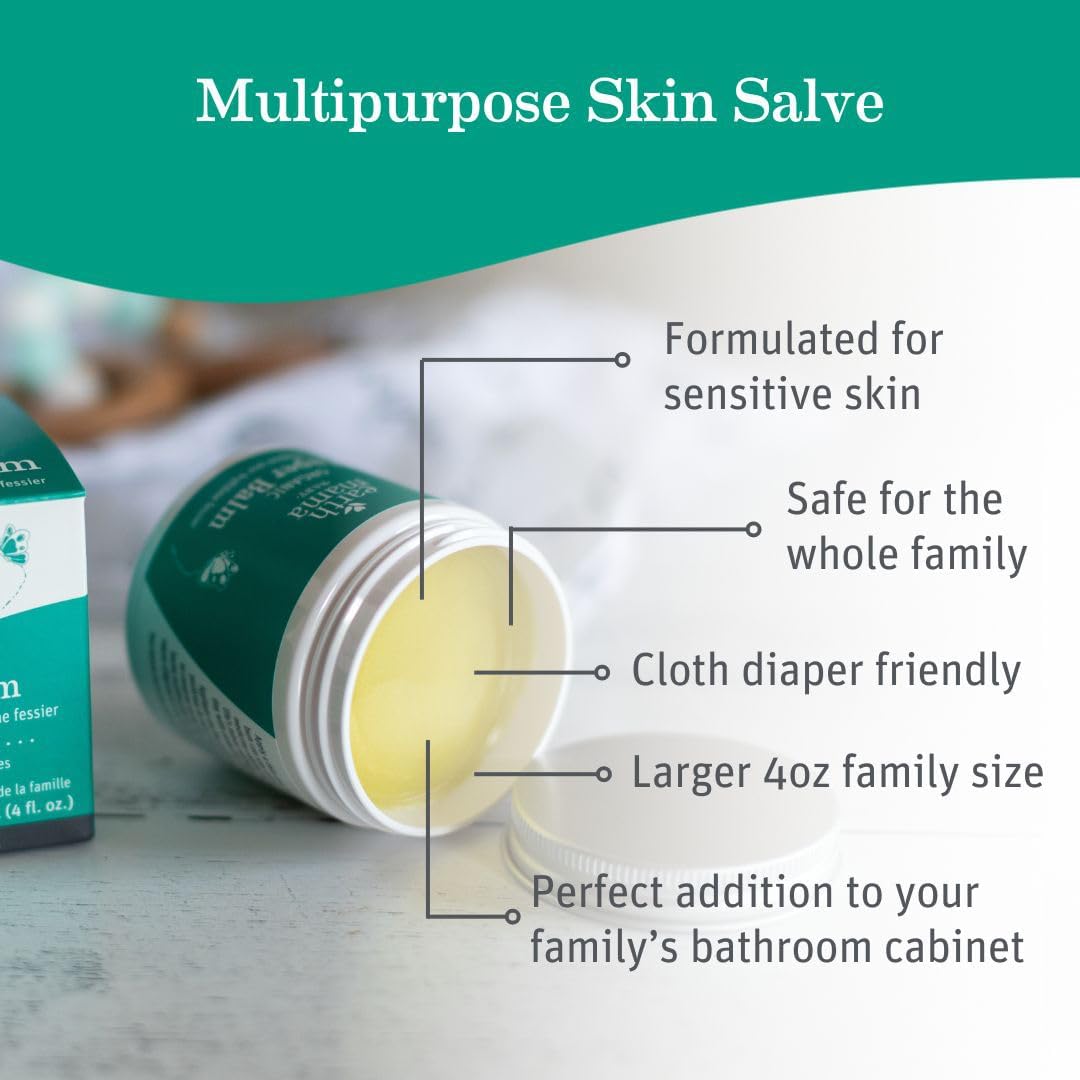 Earth Mama Bálsamo orgánico para pañales \u2013 4 onzas líquidas \u...