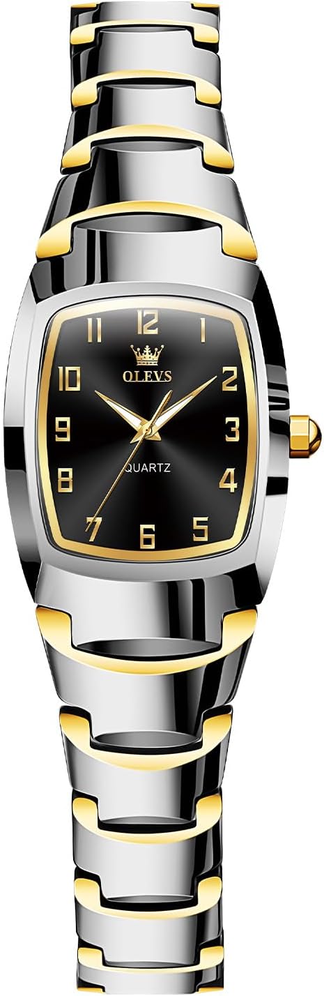 OLEVS Reloj Mujer Lujo Acero Inoxidable Pequeño Vestido de Muñeca I...