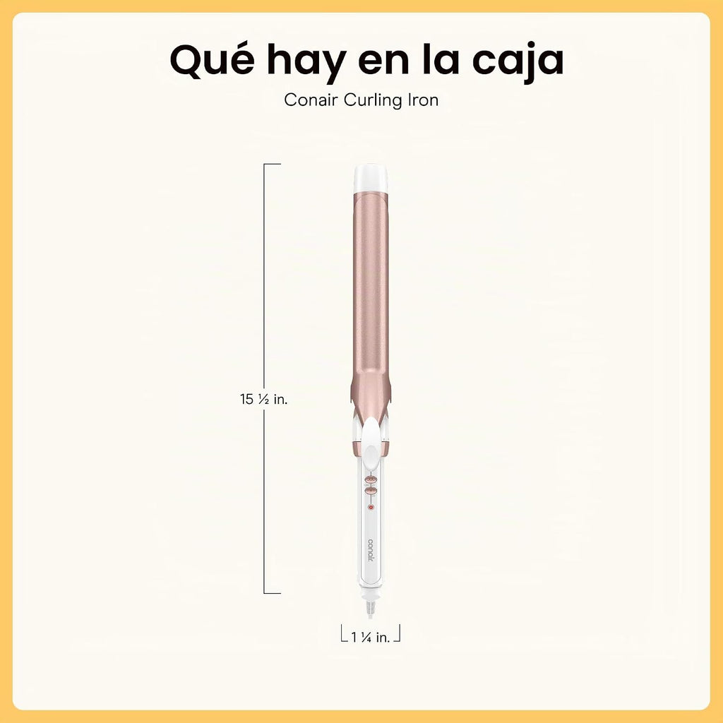 Conair - Plancha rizadora extra larga, doble cerámica, 1 1\/4 pulga...