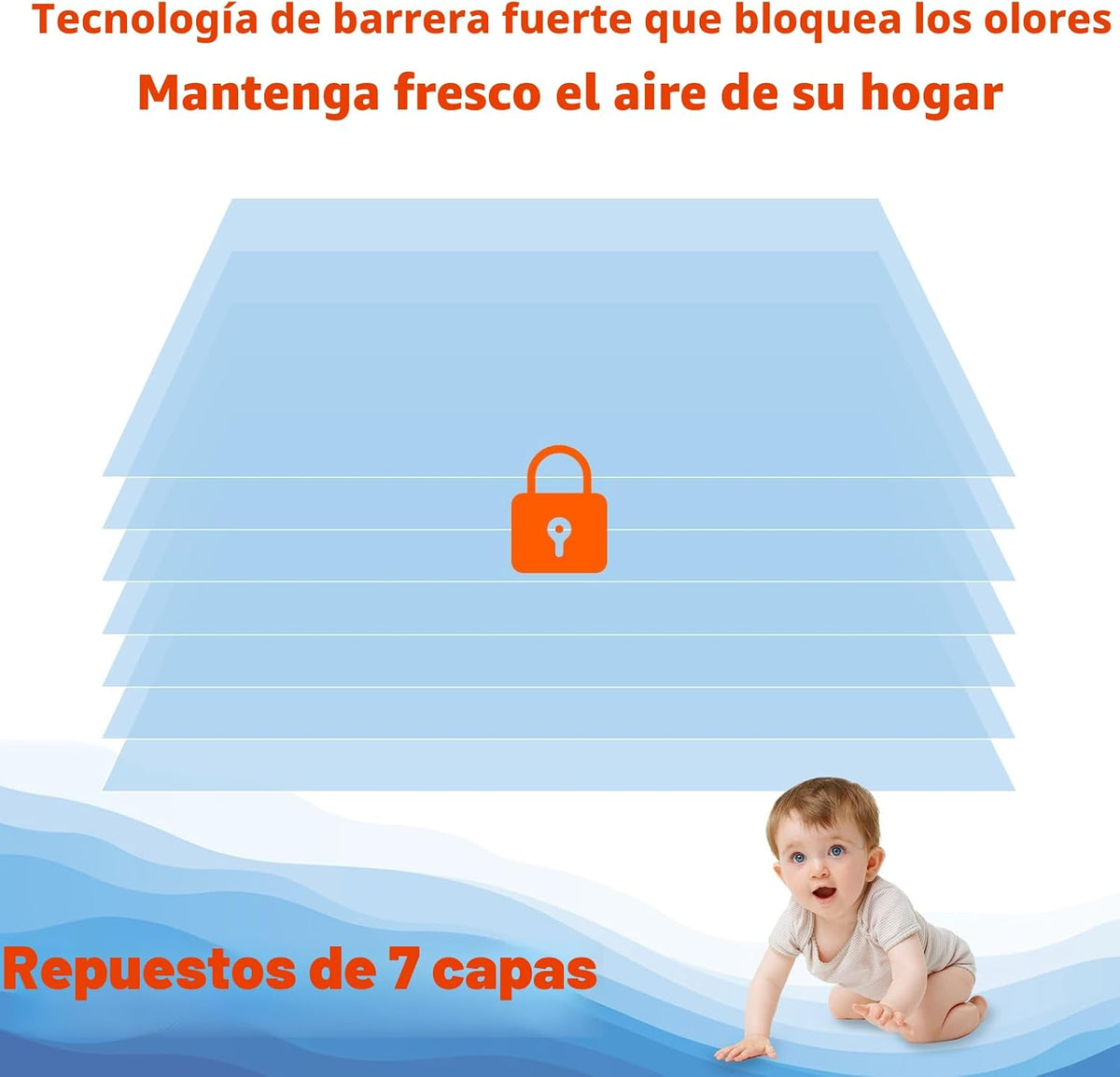 Bolsas de repuesto para cubos de pañales compatibles con los cubos...