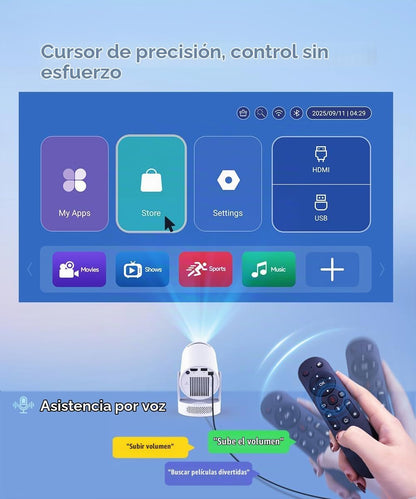 Magcubic Mini proyector 4K compatible con WiFi 6 y Bluetooth 5.4, a...