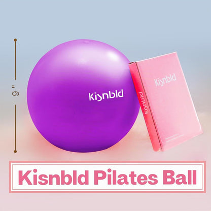 kisnbld Pequeña pelota de ejercicio, mini pelota de pilates de 9 pu...