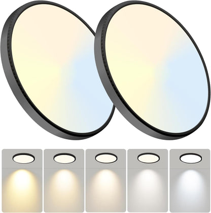 WKONCLDY Luces de techo LED de 7.5 pulgadas, 5 colores seleccionabl...