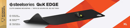 SteelSeries QcK Alfombrilla Gaming para Mouse - Tela con Borde Cosi...