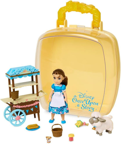 Disney Store Juego oficial de muñecas Princess Belle Once Upon a St...
