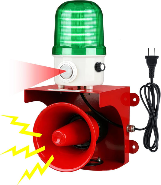 Alarma con sensor de movimiento AC110V con detección humana, sirena...
