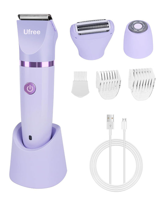 Ufree Maquinilla de Afeitar Eléctrica 3 en 1 para Mujer, Regalos pa...