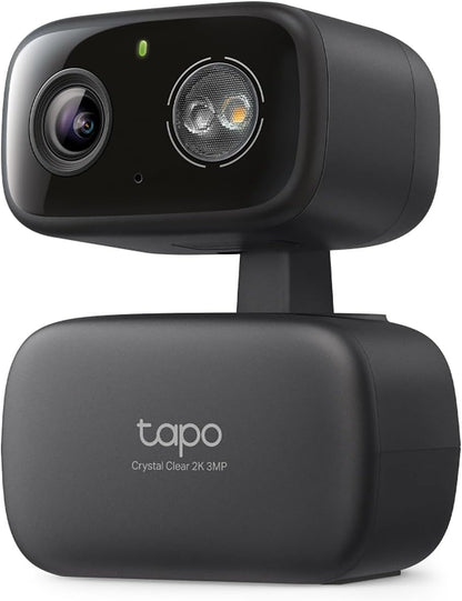 Tapo 2K Cámara de seguridad con cable panorámica/inclinable para in...