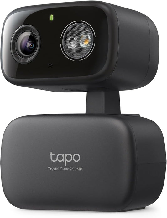 Tapo 2K Cámara de seguridad con cable panorámica/inclinable para in...