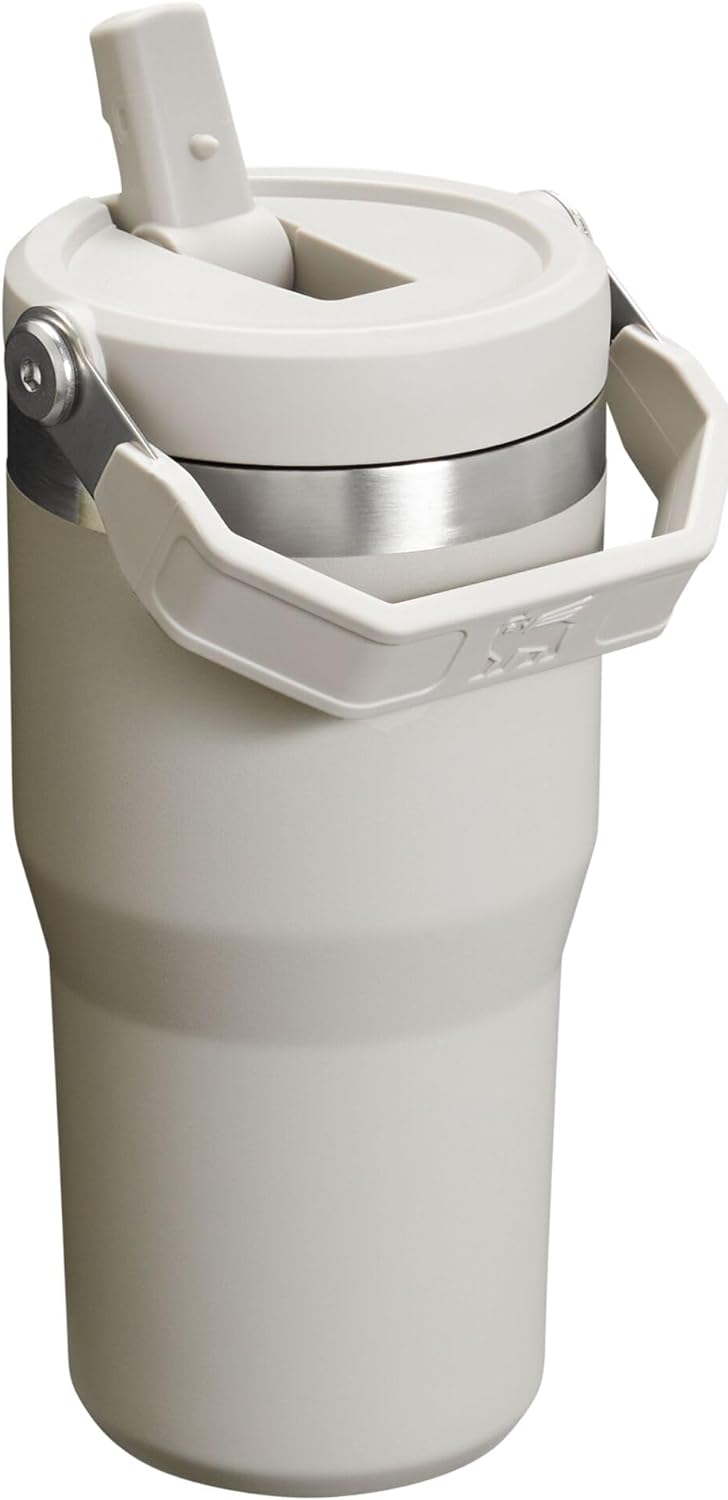 Stanley IceFlow - Vaso con pajilla abatible con asa, de 20 onzas, t...