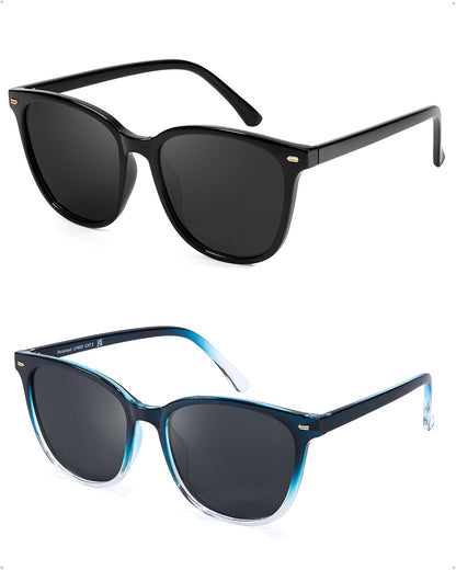 FIMILU 2 paquetes de gafas de sol para mujer, lentes polarizadas co...