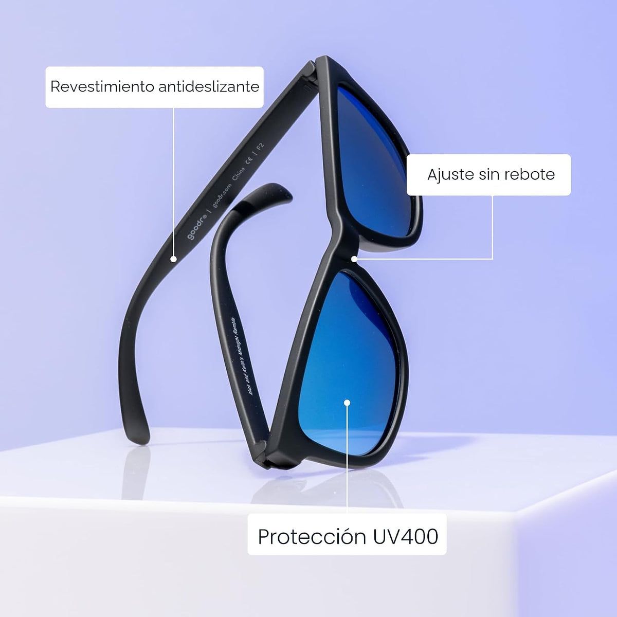 Goodr OG Gafas de sol polarizadas para mujeres y hombres | Ajuste m...