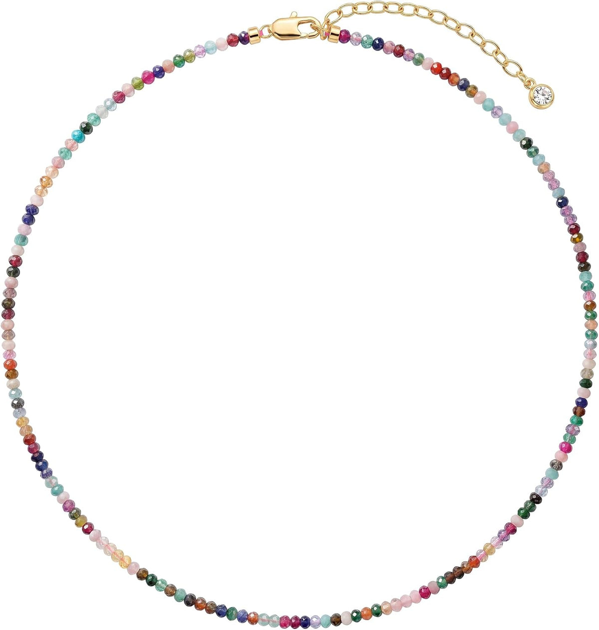 MTMY Gargantilla de piedras preciosas con cuentas para mujer | Chap...