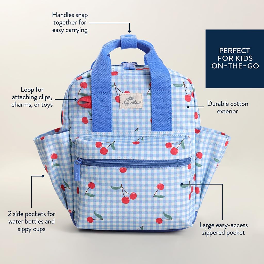 Itzy Ritzy Mochila para niños pequeños, bolsa de guardería para beb...