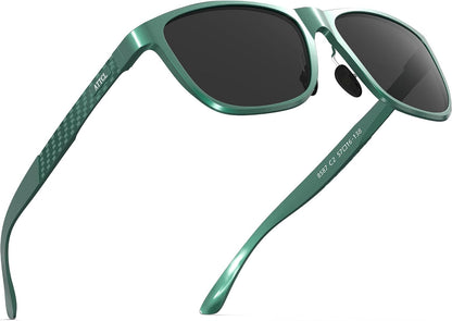 ATTCL Gafas de sol polarizadas para hombre Al-Mg Metal ultraligeras...