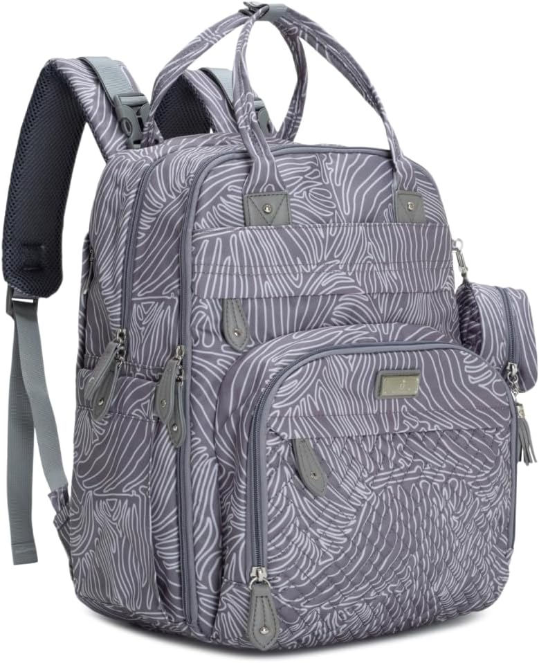 BabbleRoo Mochila para pañales \u2013 Bolsa de viaje para Baby Esse...