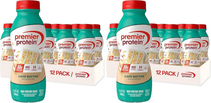 Premier Protein Batido, masa para pasteles, 1.06 oz de proteína, si...