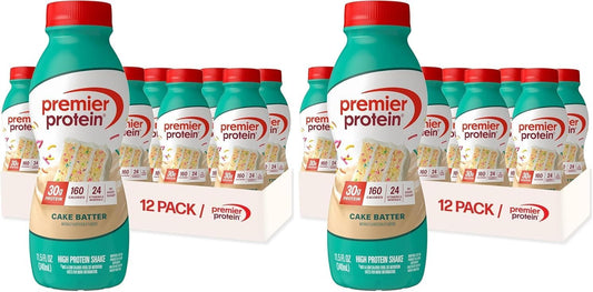 Premier Protein Batido, masa para pasteles, 1.06 oz de proteína, si...