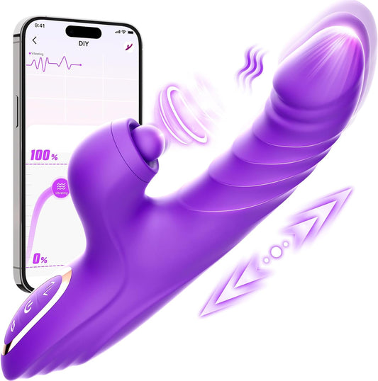 Toendi Thrusting Consolador Conejo Vibrador para Mujeres, Vibradore...