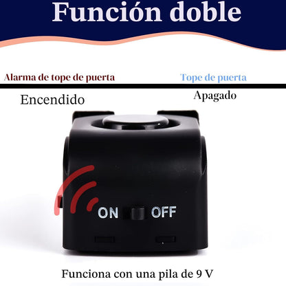 Alarma de tope de puerta, tope de puerta con alarma de seguridad de...